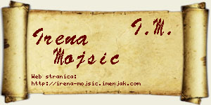 Irena Mojsić vizit kartica